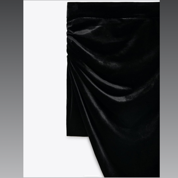 Zara asymmetric velvet skirt - Picture 5 of 5